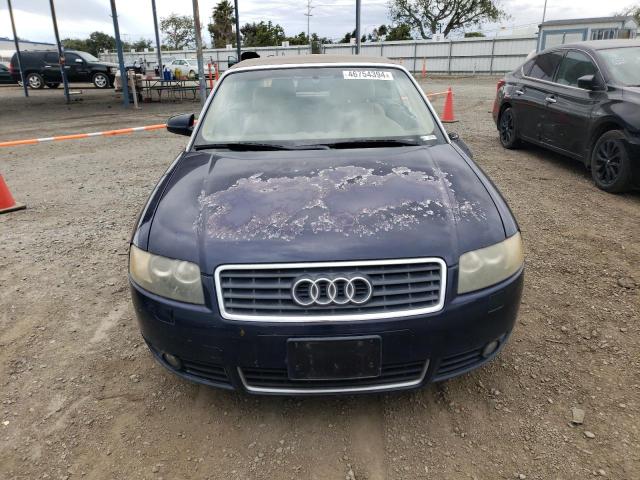 WAUAC48H16K010527 - 2006 AUDI A4 1.8 CABRIOLET BLUE photo 5