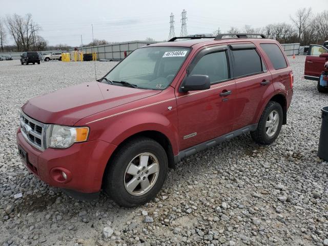 1FMCU93148KB13004 - 2008 FORD ESCAPE XLT RED photo 1