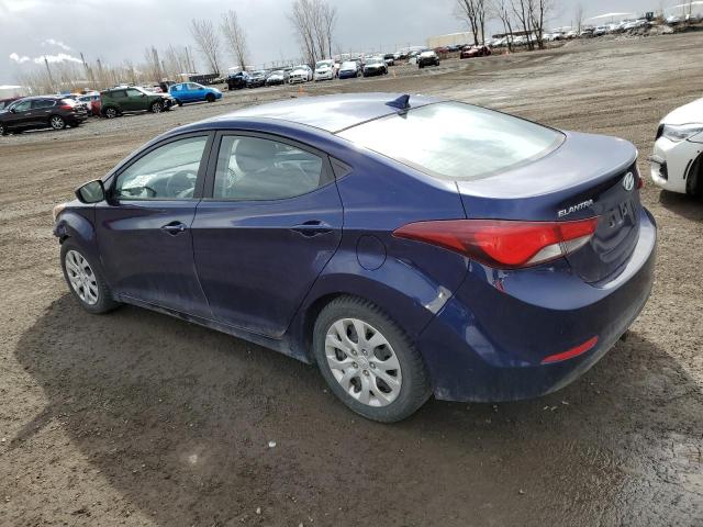 5NPDH4AE8EH531243 - 2014 HYUNDAI ELANTRA SE BLUE photo 2