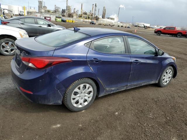 5NPDH4AE8EH531243 - 2014 HYUNDAI ELANTRA SE BLUE photo 3