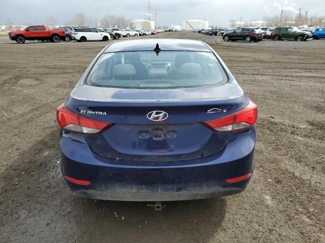 5NPDH4AE8EH531243 - 2014 HYUNDAI ELANTRA SE BLUE photo 6