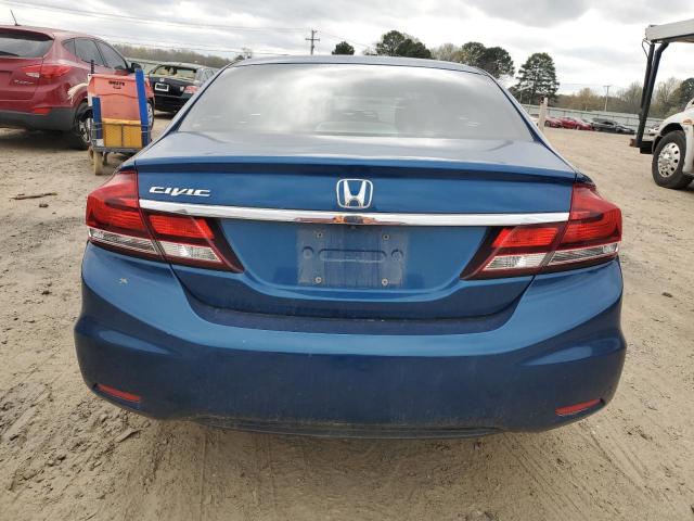 2HGFB2F57DH580885 - 2013 HONDA CIVIC LX BLUE photo 6