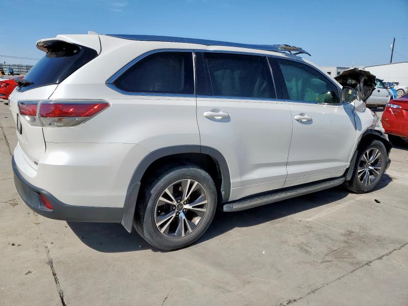 5TDKKRFH6GS153753 - 2016 TOYOTA HIGHLANDER XLE 白色 照片 3