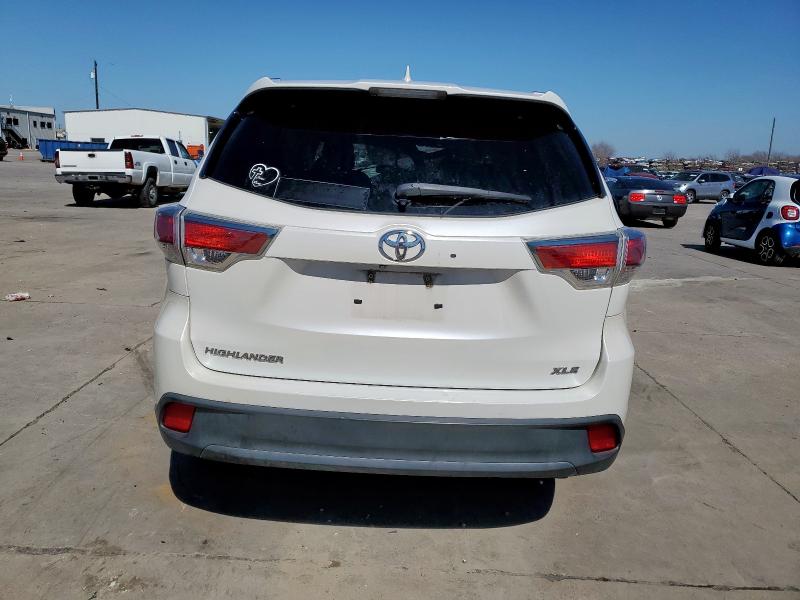 5TDKKRFH6GS153753 - 2016 TOYOTA HIGHLANDER XLE 白色 照片 6