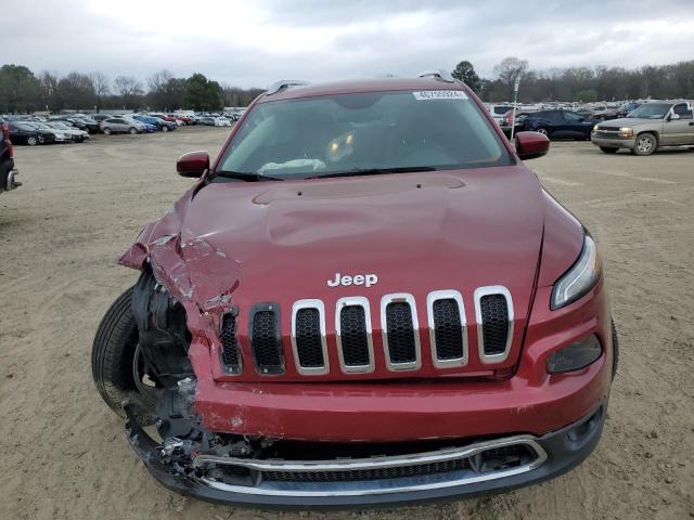 1C4PJLDS4FW580495 - 2015 JEEP CHEROKEE LIMITED MAROON photo 5