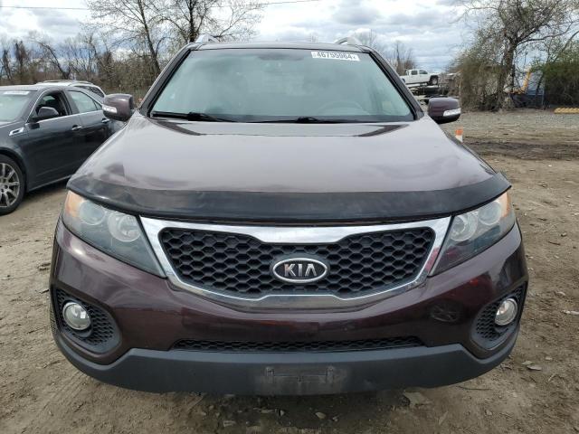 5XYKU4A28DG398630 - 2013 KIA SORENTO EX BURGUNDY photo 5