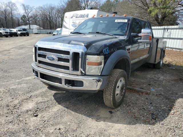 1FDXW46R78EB65404 - 2008 FORD F450 SUPER DUTY CHARCOAL photo 1