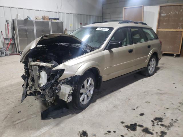 4S4BP61C087367236 - 2008 SUBARU OUTBACK 2.5I TAN photo 1