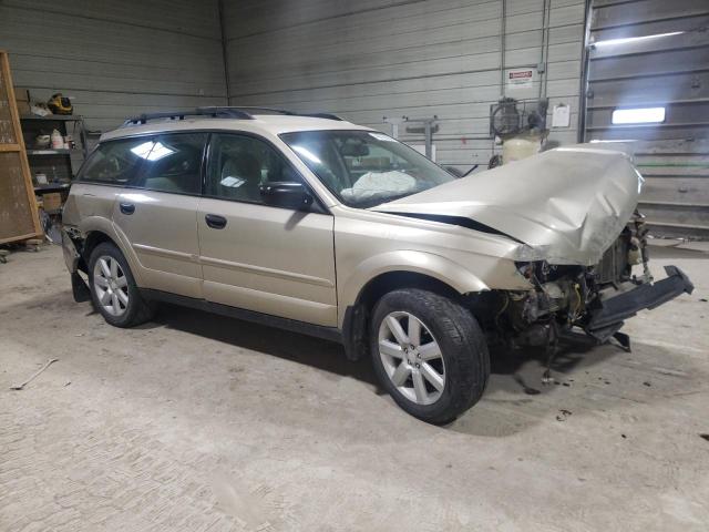 4S4BP61C087367236 - 2008 SUBARU OUTBACK 2.5I TAN photo 4