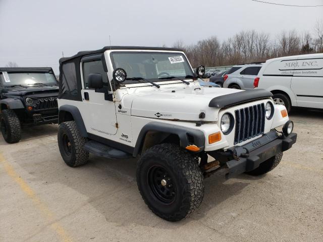 1J4FA49S74P716954 - 2004 JEEP WRANGLER / SPORT WHITE photo 4