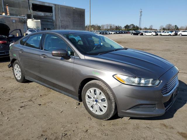 3FA6P0G72DR240798 - 2013 FORD FUSION S GRAY photo 4