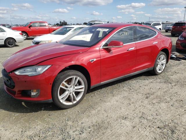 5YJSA1H16EFP57115 - 2014 TESLA MODEL S Qırmızı foto 1