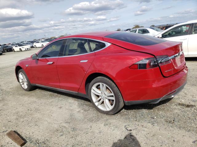 5YJSA1H16EFP57115 - 2014 TESLA MODEL S Qırmızı foto 2