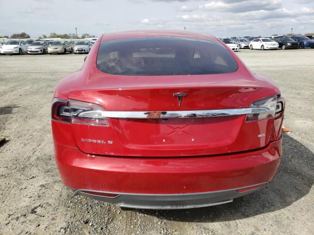 5YJSA1H16EFP57115 - 2014 TESLA MODEL S Qırmızı foto 6