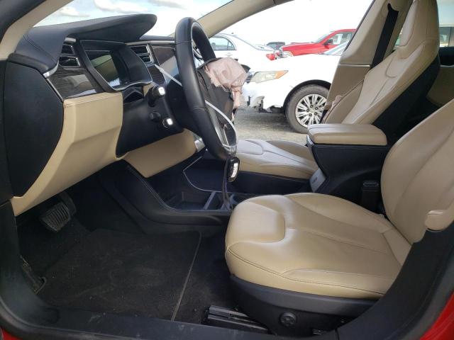 5YJSA1H16EFP57115 - 2014 TESLA MODEL S Qırmızı foto 7