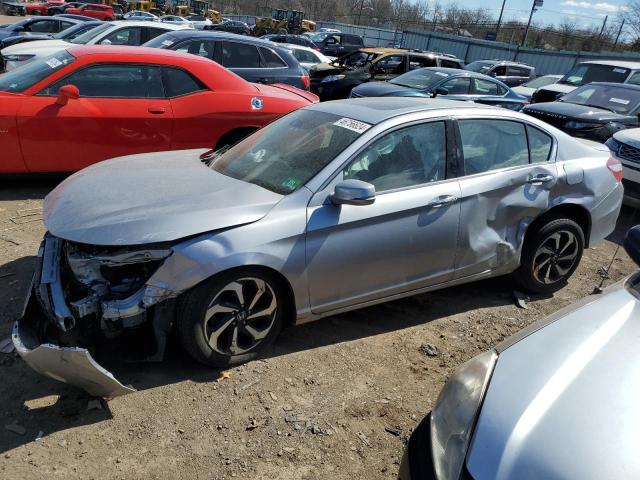 1HGCR3F04HA005513 - 2017 HONDA ACCORD EXL SILVER photo 1