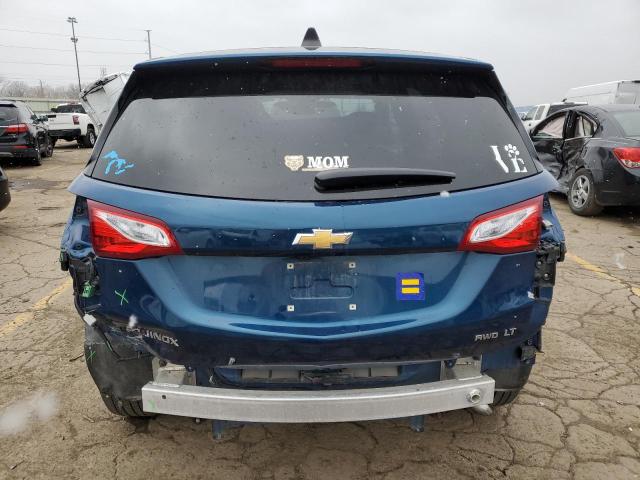 2GNAXUEVXM6110716 - 2021 CHEVROLET EQUINOX LT BLUE photo 6