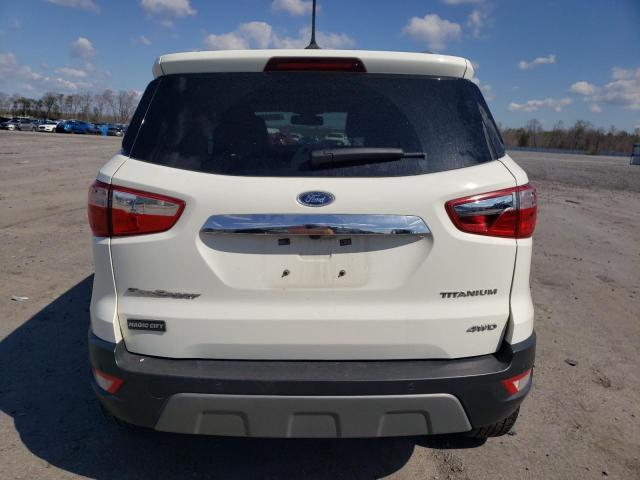 MAJ6S3KL6MC395938 - 2021 FORD ECOSPORT TITANIUM WHITE photo 6