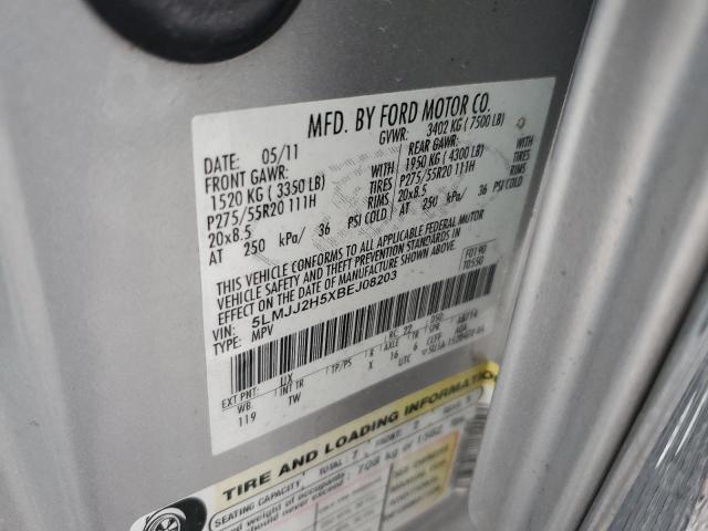 5LMJJ2H5XBEJ08203 - 2011 LINCOLN NAVIGATOR ვერცხლისფერი ფოტო 14