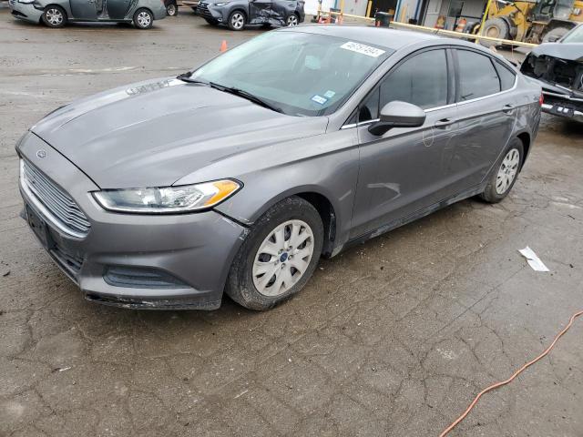 3FA6P0G70ER193627 - 2014 FORD FUSION S GRAY photo 1