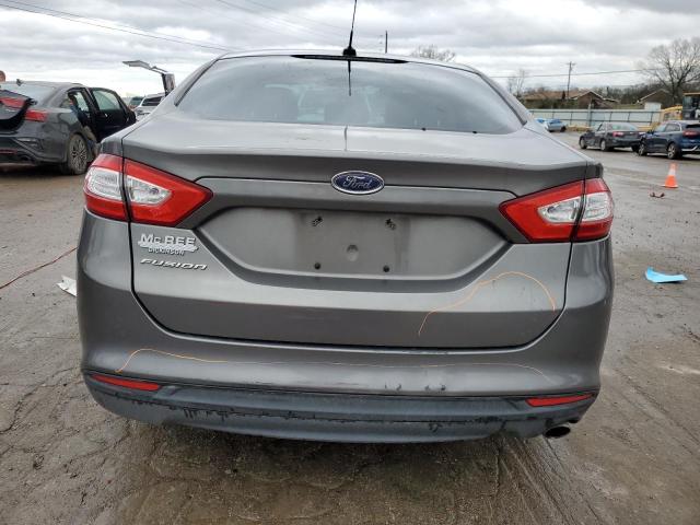 3FA6P0G70ER193627 - 2014 FORD FUSION S GRAY photo 6