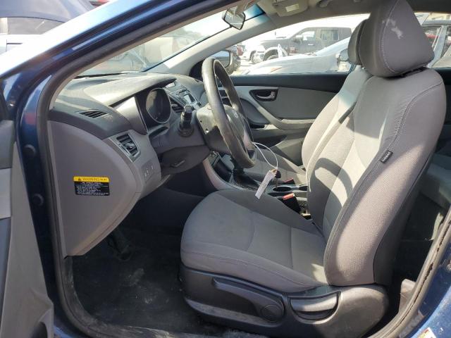 KMHDH4AE3EU182008 - 2014 HYUNDAI ELANTRA SE BLUE photo 7