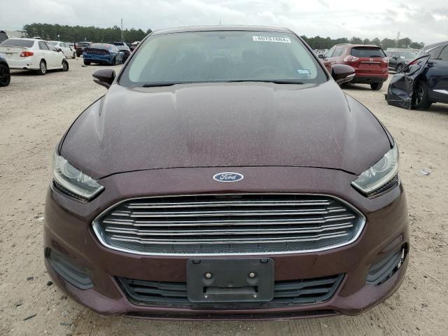 3FA6P0H76DR125524 - 2013 FORD FUSION SE MAROON photo 5