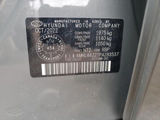 KMHL44J27PA283537 - 2023 HYUNDAI SONATA SEL PLUS GRAY photo 12