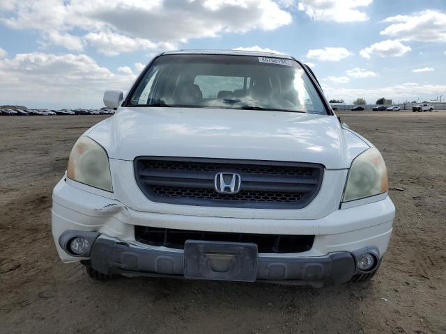 2HKYF186X5H560859 - 2005 HONDA PILOT EXL WHITE photo 5