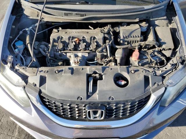 2HGFB2F91FH522969 - 2015 HONDA CIVIC EXL ნაცრისფერი ფოტო 11
