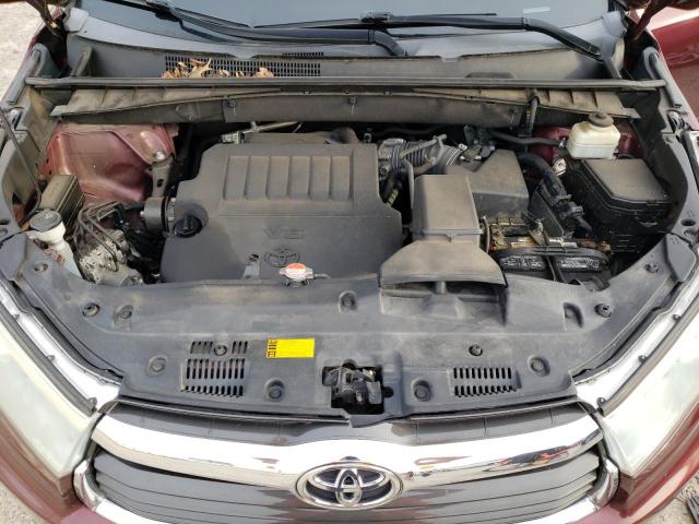 5TDJKRFH3GS298700 - 2016 TOYOTA HIGHLANDER XLE Շագանակագույն լուսանկար 12