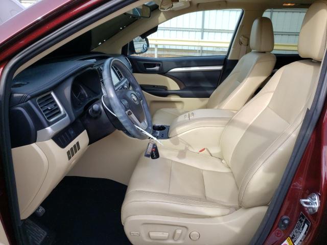5TDJKRFH3GS298700 - 2016 TOYOTA HIGHLANDER XLE Շագանակագույն լուսանկար 7