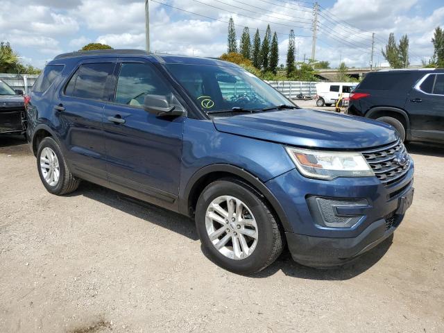 1FM5K7B85HGA55411 - 2017 FORD EXPLORER BLUE photo 4