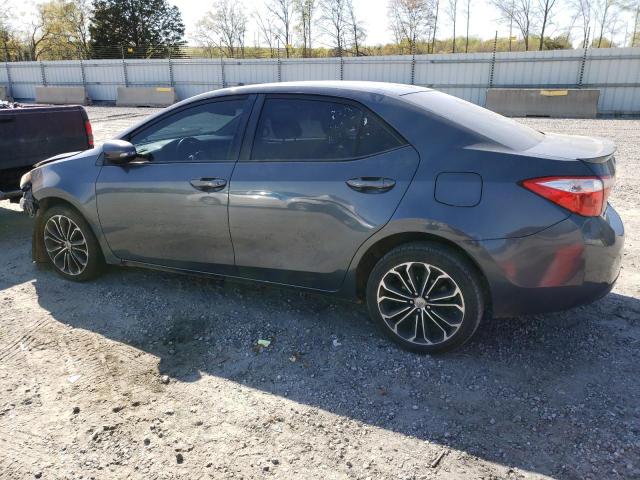 2T1BURHE2FC297904 - 2015 TOYOTA COROLLA L GRAY photo 2