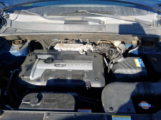 KM8JM12B07U565294 - 2007 HYUNDAI TUCSON GLS BLUE photo 7