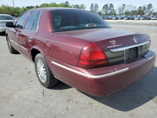 2MEFM75V56X608875 - 2006 MERCURY GRAND MARQ LS BURGUNDY photo 2