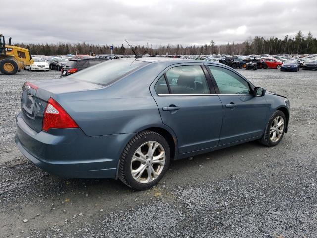 3FAHP0HA2CR403399 - 2012 FORD FUSION SE BLUE photo 3