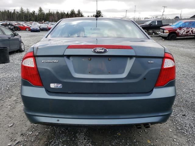 3FAHP0HA2CR403399 - 2012 FORD FUSION SE BLUE photo 6