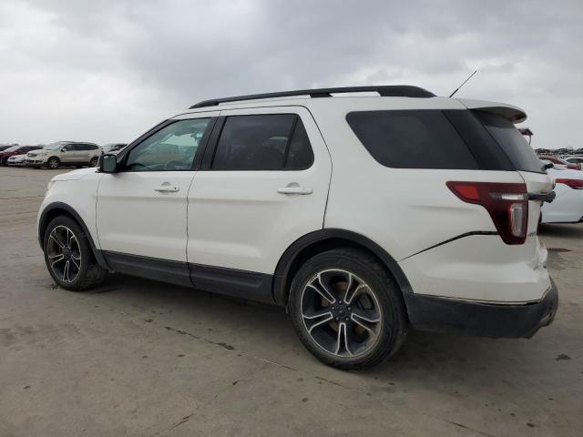 1FM5K8GT6FGB73161 - 2015 FORD EXPLORER SPORT WHITE photo 2