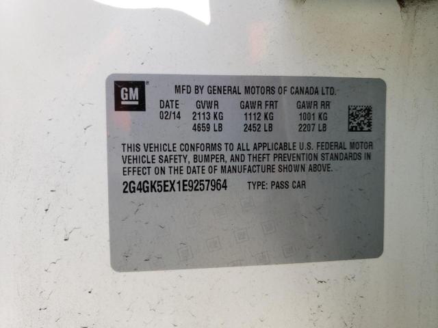 2G4GK5EX1E9257964 - 2014 BUICK REGAL 白色 照片 12