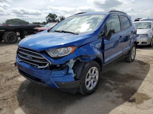 MAJ3P1TE1JC235597 - 2018 FORD ECOSPORT SE BLUE photo 1