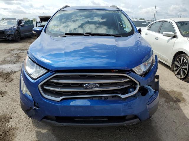 MAJ3P1TE1JC235597 - 2018 FORD ECOSPORT SE BLUE photo 5