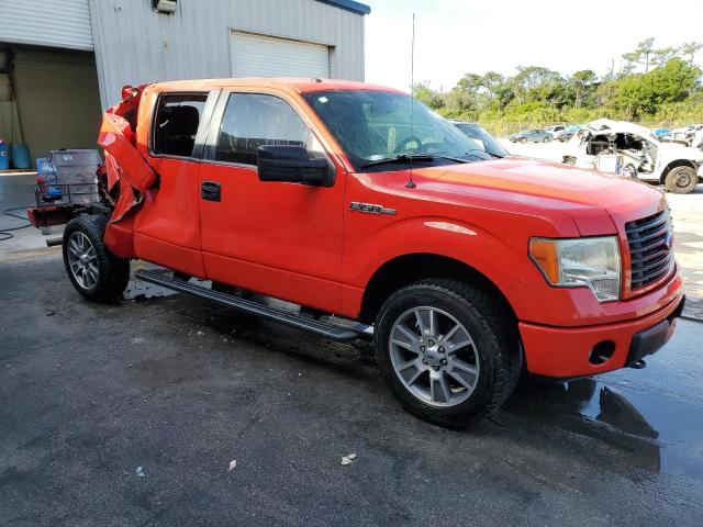 1FTFW1EF5EKF16183 - 2014 FORD F150 SUPERCREW RED photo 4