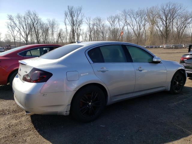 JNKBV61F28M254716 - 2008 INFINITI G35 SILVER photo 3