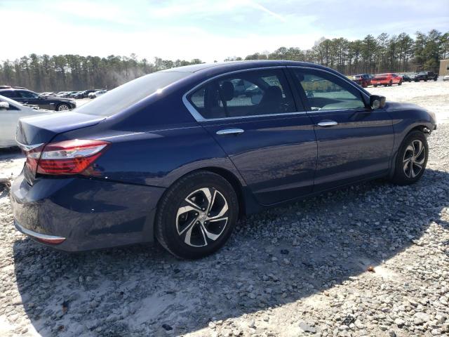 1HGCR2F32HA244949 - 2017 HONDA ACCORD LX BLUE photo 3