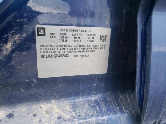 1G1JA5SH9D4256873 - 2013 CHEVROLET SONIC LS BLUE photo 12