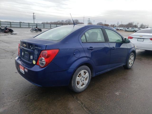 1G1JA5SH9D4256873 - 2013 CHEVROLET SONIC LS BLUE photo 3