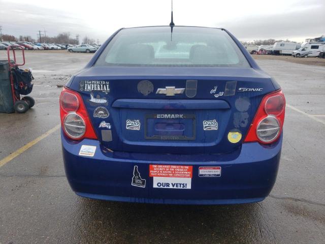 1G1JA5SH9D4256873 - 2013 CHEVROLET SONIC LS BLUE photo 6