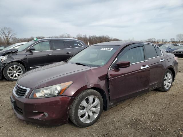 5KBCP3F81AB015148 - 2010 HONDA ACCORD EXL BURGUNDY photo 1