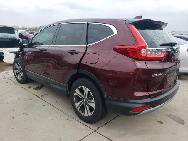 2HKRW5H36JH422697 - 2018 HONDA CR-V LX BURGUNDY photo 2